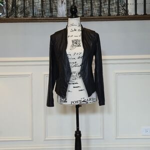 Black Faux Leather Jacket